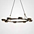 Rotating LED Ring Chandelier Barcelona 3D model small image 3