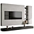 Modern TV Wall Set 03 3D model small image 1