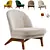 Modern Pyle Armchair: 3D Model 3D model small image 1