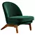 Modern Pyle Armchair: 3D Model 3D model small image 4