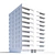 Urban Heights: Luxury Residential Skyscraper 3D model small image 6