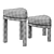 Geometric Ottoman Nestroots 3D Model 3D model small image 3