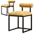 Eaglemont Black Velvet Dining Chair 3D model small image 3