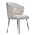  Midcentury Round Back Dining Chairs 3D model small image 4