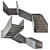 Sleek Modern Stair Model 3D model small image 4