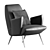 Elegant Leather Armchair Zonocada 3D model small image 1