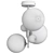 Smokey Glass Ceiling Lamp Bullesco 3D model small image 2
