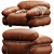Sesann Designer Sofa Furniture 3D model small image 4