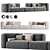 Elegant Clara Sofa by Baxter 3D model small image 1