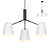 Scandi Style White Chandelier SKYM 3D model small image 1