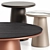 Orbita M Round Table: Unique Steel Edge 3D model small image 2