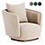 Modern Caspia Armchair with XForm 3D model small image 1