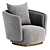 Modern Caspia Armchair with XForm 3D model small image 3