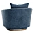 Modern Caspia Armchair with XForm 3D model small image 6