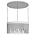 Coliseum Black Chandelier Decor Piece 3D model small image 2