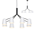 Scandinavian Style White Chandelier 3D model small image 1