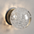 Metal Finish Round Wall Sconce 3D model small image 2