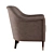 Elegant RH Rivelli Accent Chair 3D model small image 3