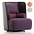 Elegant Campiello+ Chair by Zanotta 3D model small image 1