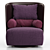 Elegant Campiello+ Chair by Zanotta 3D model small image 3
