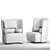 Elegant Campiello+ Chair by Zanotta 3D model small image 7