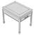 Chinoiserie Red Lacquered End Table 3D model small image 6