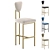 AURORA Bar Stool by Cazarina 3D model small image 1