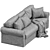 Versatile VRETSTORP Sofa Bed 3D model small image 3
