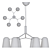 Scandinavian Style White Chandelier 3D model small image 3