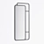 Standing mirror with hanging hooks 3D model small image 1
