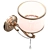 Modern Fiore Wall Sconce Fixture 3D model small image 4