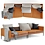 Luxury Pilotis Leather Sofa by COR 3D model small image 2