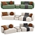 Contemporary Rene Sofa Model 3D model small image 1