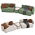 Contemporary Rene Sofa Model 3D model small image 2