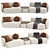 Contemporary Rene Sofa Model 3D model small image 4