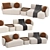 Contemporary Rene Sofa Model 3D model small image 5