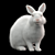 White Rabbit Model Virtual Asset 3D model small image 7