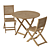 Modern Outdoor Furniture Set 3 3D model small image 1