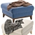 Textile Beige Pouffe: Stylish Seating 3D model small image 4