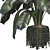 Modern Botanical Vase Set 3D model small image 2