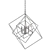 Prismatic Cubed Chandelier in Bronze 3D model small image 2