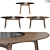 Giorgetti Memos Round Table Set 3D model small image 1