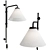 Modern Iron Wall Lamp Polyester 3D model small image 1