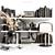  Adjustable Grid Shelf Set 3D model small image 1
