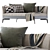 Feel Good Chaiselongue Flexform 2016 3D model small image 6