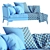 Feel Good Chaiselongue Flexform 2016 3D model small image 7