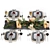Festive Holiday Table Setting 3D model small image 8