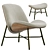 Modern Armchair and Footstool Set 3D model small image 2