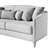 Luxurious Victor Sofa of Opulence 3D model small image 7