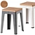 Sleek TUCK Low Stool 3D model small image 2